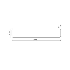 Rysunek pod względem wymiarów kinkietu TAVOLA TK Lighting 2xG9 6W.