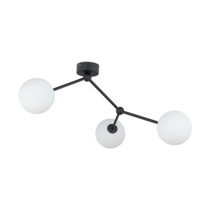 Lampa sufitowa FAIRY TK Lighting 3xG9 6W Szkło Biały z trzema kulistymi kloszami.