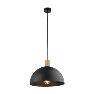 Lampa wisząca OSLO TK Lighting 1xE27 15W Metal Czarny.