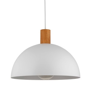 Lampa wisząca OSLO TK Lighting 1xE27 15W Metal Biały.