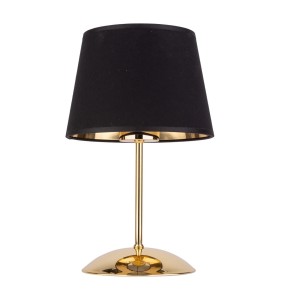 Lampka nocna GLORY TK Lighting czarna z elementami złota.