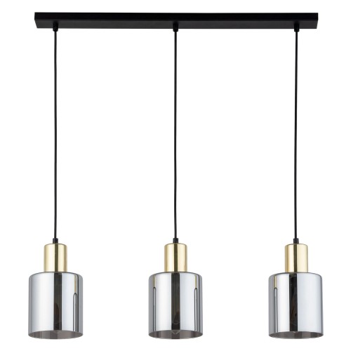 Lampa wisząca SIERRA 6662 TK Lighting 3xE27 15W Szkło Graphite
