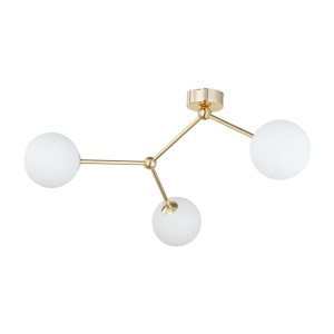 Lampa sufitowa FAIRY TK Lighting 3xG9 6W Szkło Biały nowoczesna z trzema kulistymi kloszami.