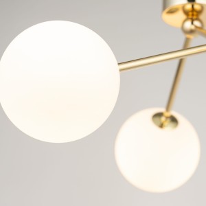 Lampa sufitowa FAIRY TK Lighting 3xG9 6W Szkło Biały z bliska.