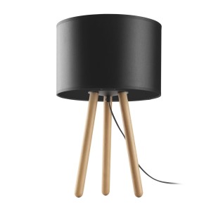 Lampka nocna TOKYO 5293 TK Lighting 1xE27 15W Tkanina Czarny