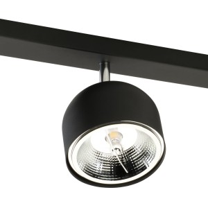 Lampa sufitowa ALTEA TK Lighting 3xGU10 12W czarna reflektor.