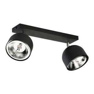 Lampa sufitowa ALTEA TK Lighting 2xGU10 12W w kolorze czarnym.