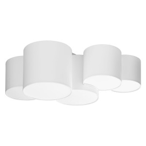 Lampa sufitowa MONA 3443 TK Lighting 5xE27 15W Tkanina + tworzywo Biały
