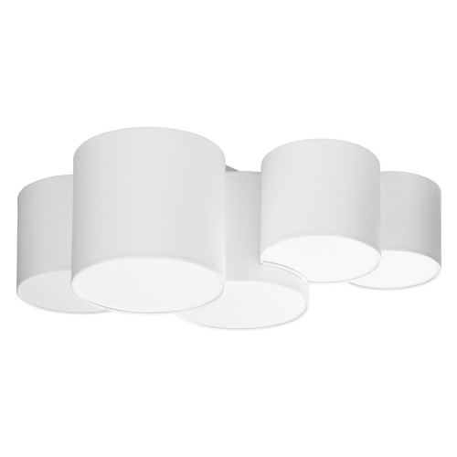 Lampa sufitowa MONA 3443 TK Lighting 5xE27 15W Tkanina + tworzywo Biały