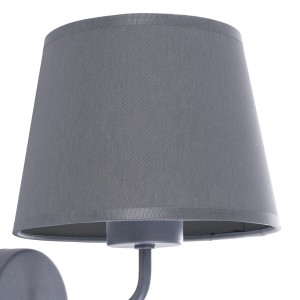 Kinkiet MAJA TK Lighting 1xE27 15W Tkanina Graphite