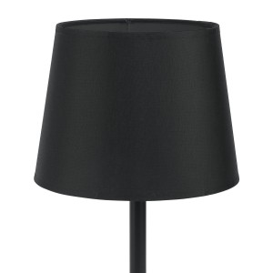 Lampka nocna MAJA TK Lighting 1xE27 15W Tkanina Czarny