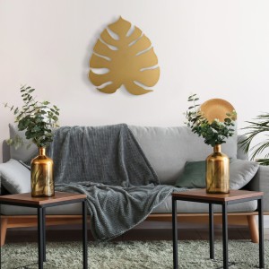 Kinkiet MONSTERA TK Lighting 3xG9 6W na ozdobnej ścianie w salonie.