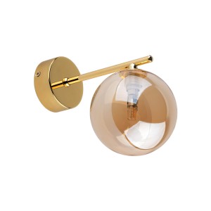 Kinkiet ESTERA TK Lighting 1xG9 6W Szkło Biały z okrągłym, szklanym kloszem.