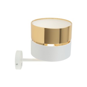 Kinkiet HILTON TK Lighting biało-złoty elegancki 1xE27.