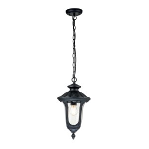 Mała latarnia wisząca Chicago CC8-S-BK Elstead Lighting 1x60 W E27 Teksturowana czerń