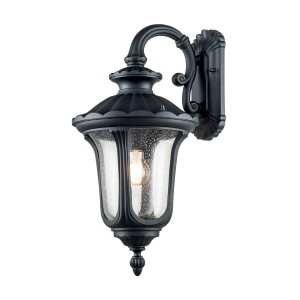 Średnia latarnia naścienna Chicago CC2-M-BK Elstead Lighting 1x60 W E27 Teksturowana czerń