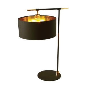 Lampa stołowa Balance BALANCE-TL-BKPB Elstead Lighting 1x60 W E27 Czarny/Polerowany mosiądz