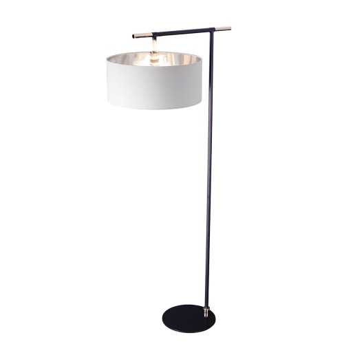Lampa podłogowa Balance BALANCE-FL-BKPN Elstead Lighting 1x60 W E27 Czarny/Polerowany nikiel