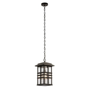Latarnia wisząca Beacon Square Elstead Lighting 1x60 W E27 Stary brąz.