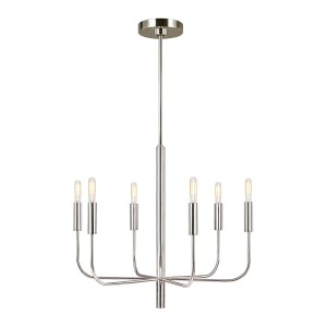 Lampa wisząca Żyrandol Brianna FE-BRIANNA6-PN Elstead Lighting 6x60 W E14 Polerowany nikiel