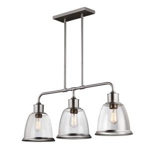 Lampa wisząca Hobson Elstead Lighting 3x60 W E27 Satynowy nikiel.