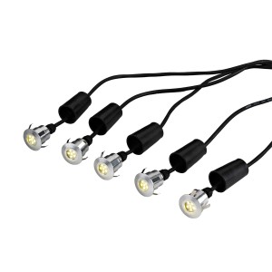 Lampa punktowa Derwent  GZCC-DERWENT-5 Elstead Lighting 5x6 x 0,1 Wbudowany LED Aluminium anodowane
