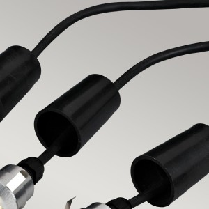 Lampa punktowa Derwent Elstead Lighting LED czarna z anodowanego aluminium.