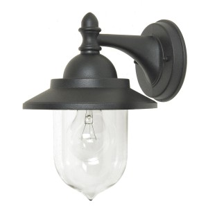 Latarnia naścienna Sandown Elstead Lighting 1x60 W E27 Czarny.