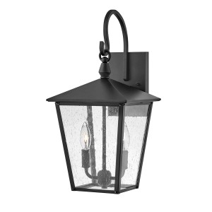 Średnia latarnia naścienna Huntersfield HK-HUNTERSFIELD2-M-BK Elstead Lighting 2x40 W E14 Czarny