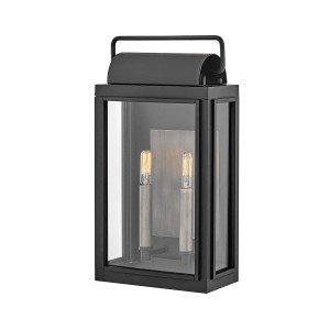Średnia latarnia naścienna Sag Harbor HK-SAG-HARBOR-M-BK Elstead Lighting 2x40 W E14  Czarny