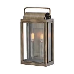 Średnia latarnia naścienna Sag Harbor HK-SAG-HARBOR-M-BU Elstead Lighting 2x40 W E14  Oksydowany brąz