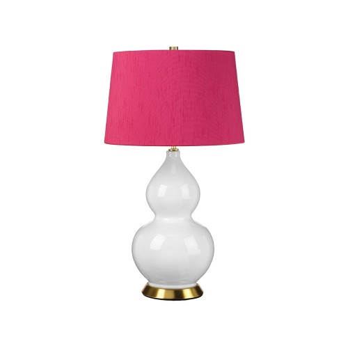 Lampa stołowa Isla ISLA-AB-TL-CRANBERRY Elstead Lighting 1x60 W E27 Biały/Postarzany mosiądz