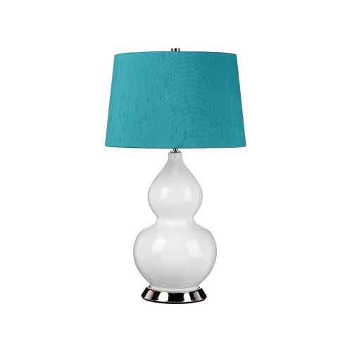 Lampa stołowa Isla ISLA-PN-TL-TEAL Elstead Lighting 1x60 W E27 Polerowany nikiel