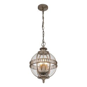 Latarnia wisząca Halleron KL-HALLERON-8M-BU Elstead Lighting 3x40 W E14 Oksydowany brąz