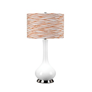 Lampa stołowa Milo MILO-PN-TL-LORA Elstead Lighting 1x60 W E27 Polerowany nikiel