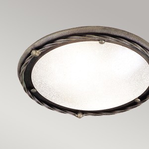 Plafon Pembroke Elstead Lighting czarny/złoty 1x60 W E27.