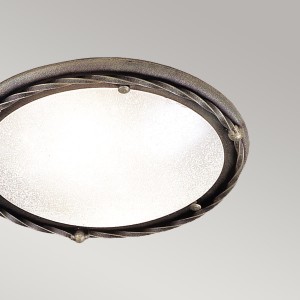 Plafon Pembroke Elstead Lighting 1x60 W E27 Czarny/Złoty - widok z bliska.