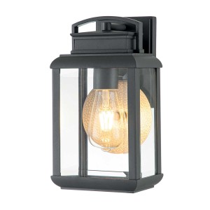 Mała latarnia naścienna Byron QZ-BYRON-S-GR Elstead Lighting 1x60 W E27 Grafitowy