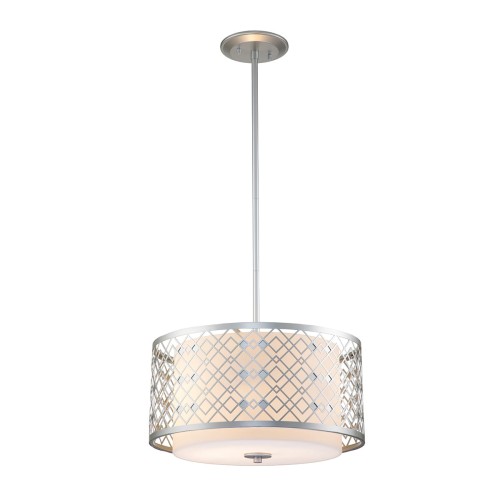 Średnia lampa wisząca Ziggy ZIGGY-2P-M-LS Elstead Lighting 2x60 W E27 Lakierowane srebro