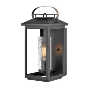 Średnia latarnia naścienna Atwater QN-ATWATER-M-BK Quintiesse 1x60 W E27 Czarny
