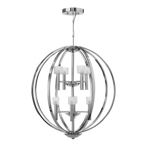 Lampa wisząca Żyrandol Mondo QN-MONDO8 Quintiesse 8x3 W LED G9 Polerowany chrom