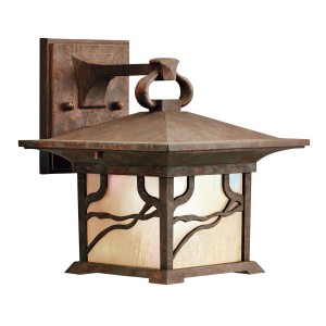 Średnia latarnia naścienna Morris QN-MORRIS-M Quintiesse 1x60 W E27 Postarzana miedź