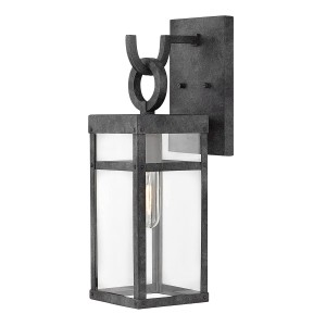 Średnia latarnia naścienna Porter QN-PORTER-M-DZ Quintiesse 1x60 W E27 Postarzany cynk
