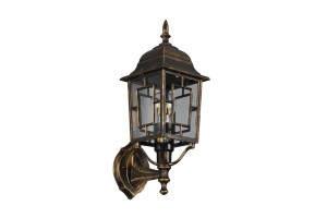 Lampa zewnętrzna Volturno Trio 1xE27 60W Rdzawy Aluminium na białym tle