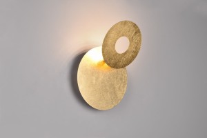 Lampa ścienna Leano Trio 1xLED zintegrowany 6W Złoty Metal.