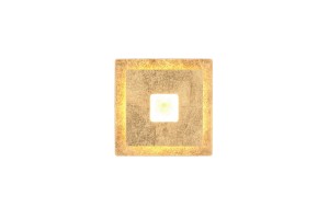 Lampa ścienna Leano Trio 1xLED zintegrowany 6W Złoty / Odcienie złota Metal na białym tle.