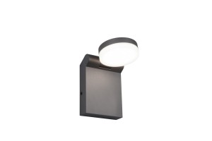 Lampa zewnętrzna Adour Trio 1xLED zintegrowany 10W Antracyt Aluminium, widok z przodu.