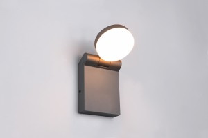 Lampa zewnętrzna Adour Trio 1xLED zintegrowany 10W Antracyt Aluminium na ścianie.