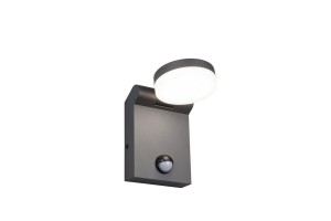 Lampa zewnętrzna Adour Trio z wbudowaną diodą LED 10W, antracytowe aluminium.