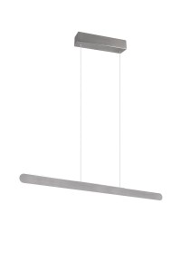 Lampa wisząca Helios Trio 1xLED zintegrowany 28W Srebrny / Szczotkowane aluminium Metal.
